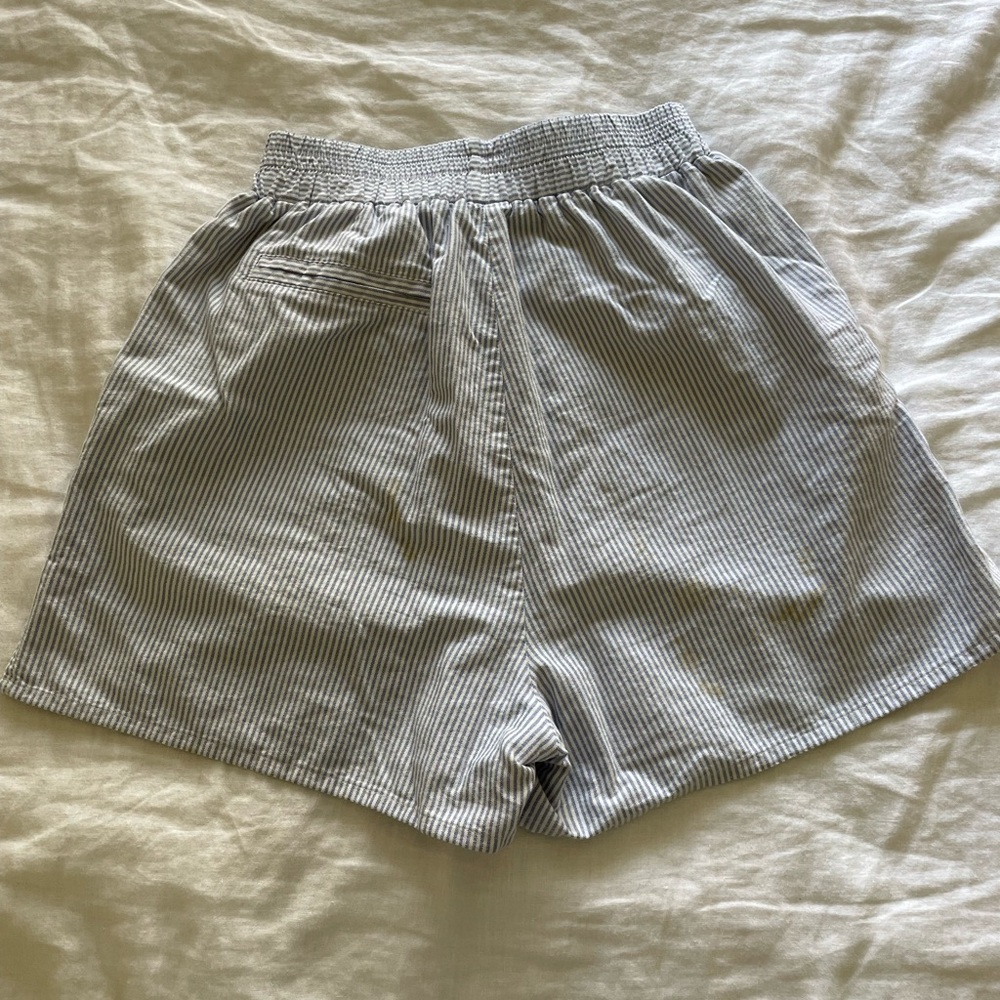 Djerf Avenue Breezy Shorts Blue Stripe